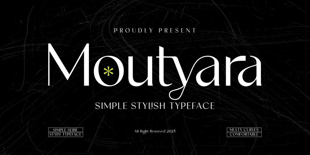 Moutyara font