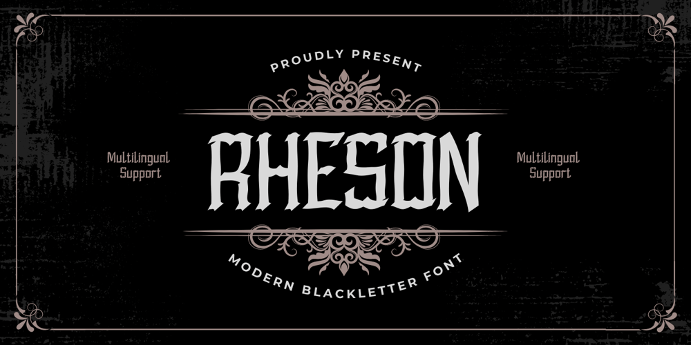 Rheson font