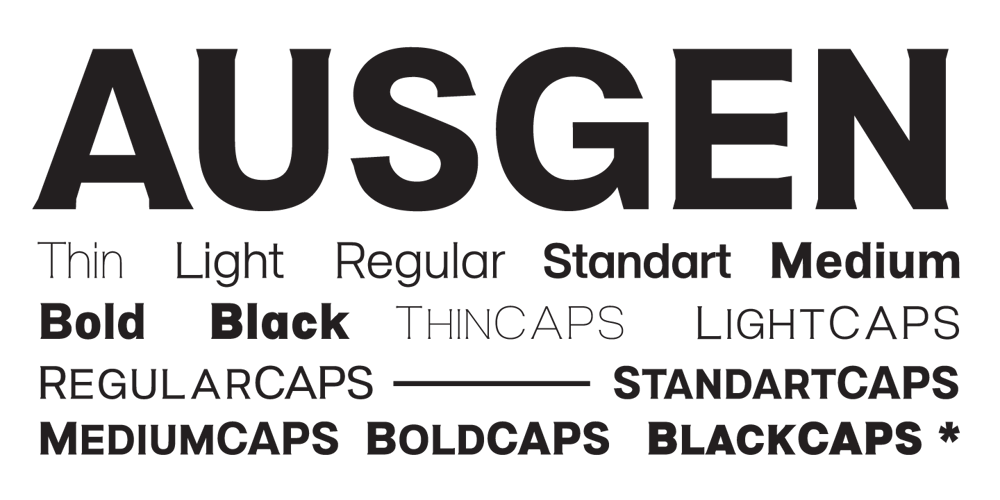 Ausgen font