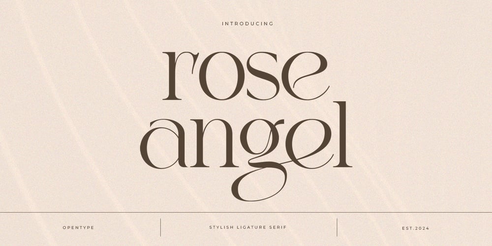 Rose Angel Modern Serif font