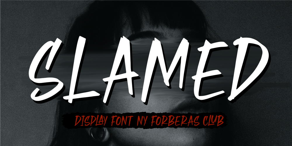 Slamed font