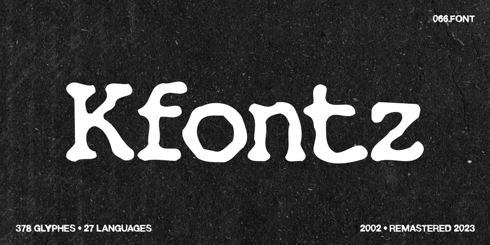 Kfontz font