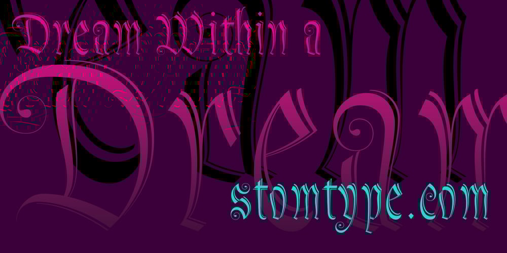 Dream Within A Dream font