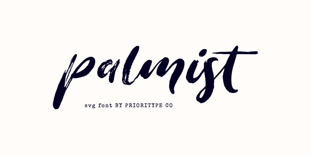 Palmist font