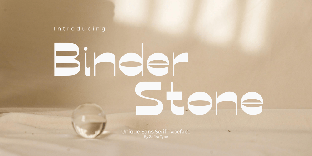 Binder Stone font