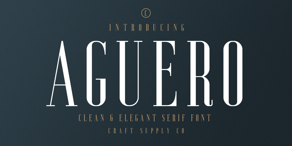 Aguero Serif font