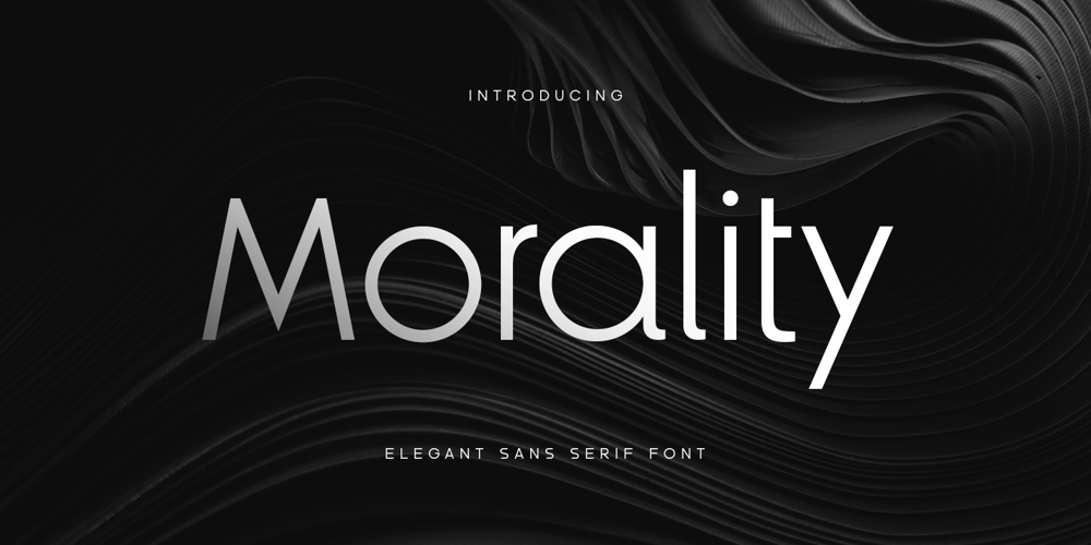 Morality font