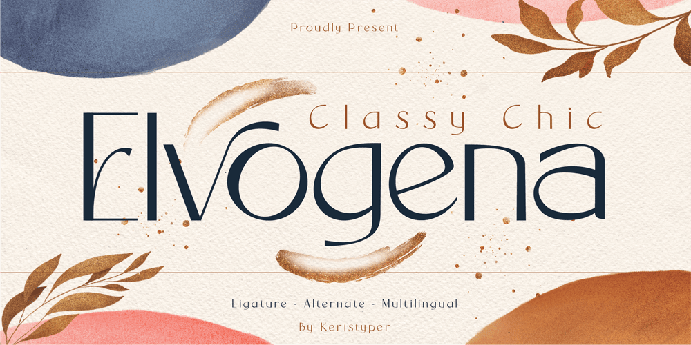 Elvogena font