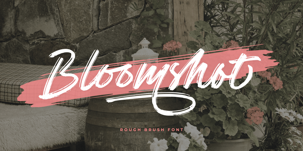 Bloomshot font