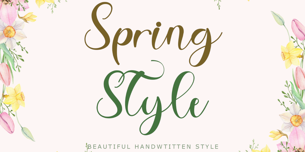 Spring Style font