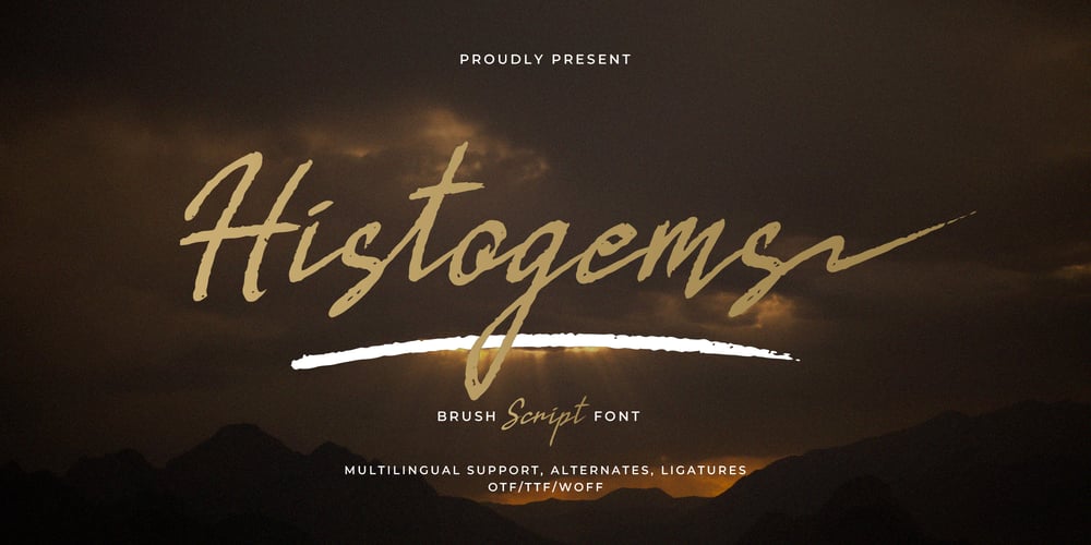 Histogems font