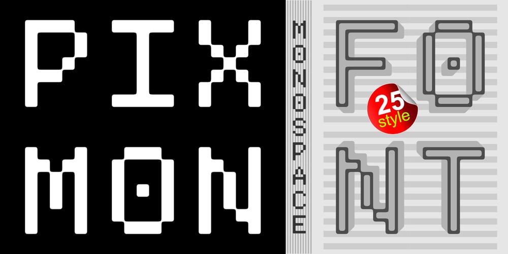 Pixmon font