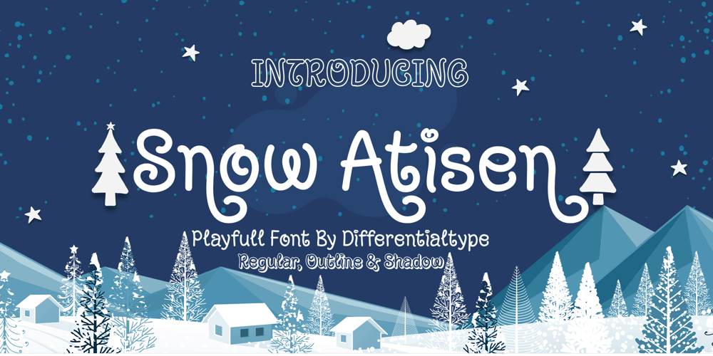 Snow Atisen font