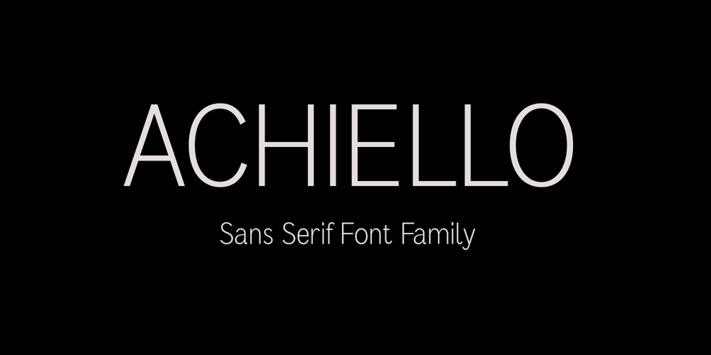 Achiello font