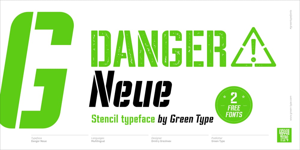 Danger Neue font