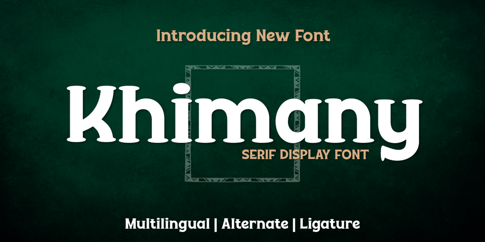 Khimany font