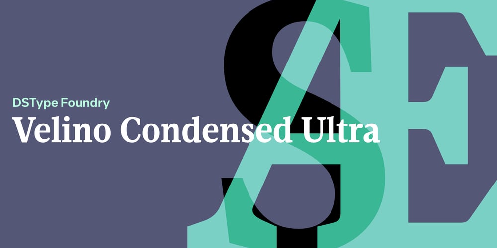 Velino Condensed Ultra font