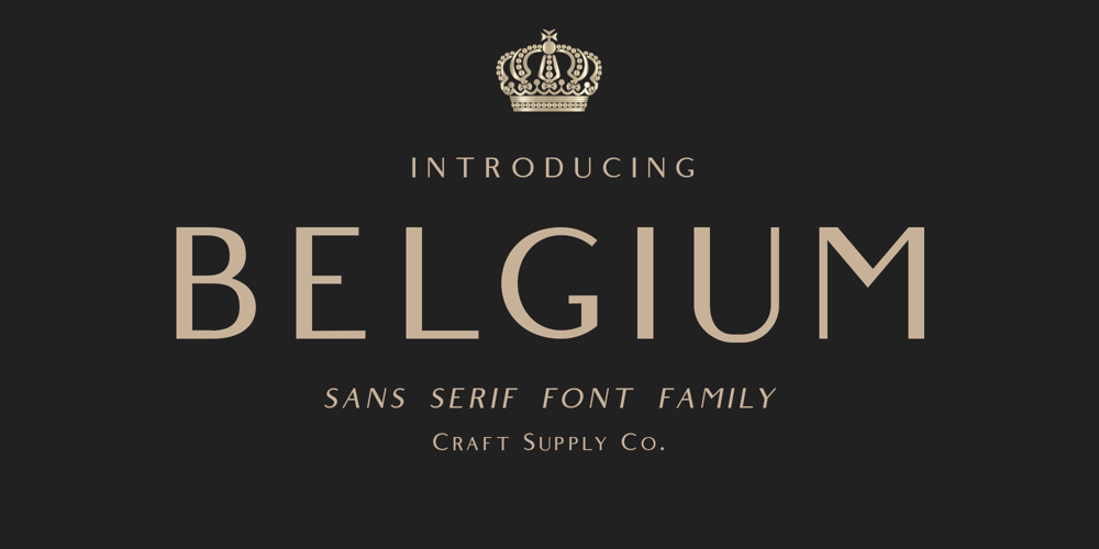 Belgium font