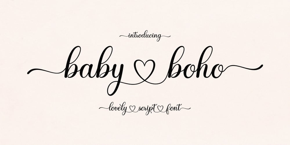 Baby Boho font