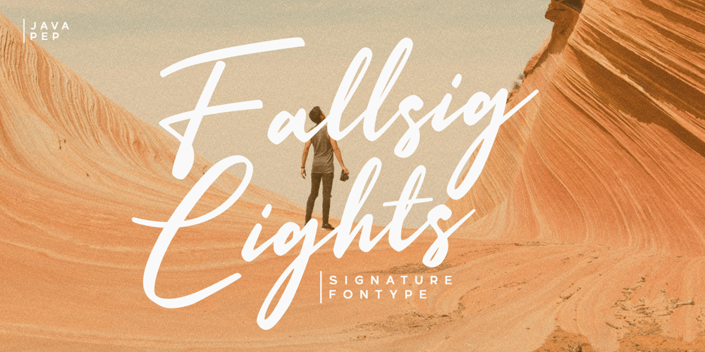 Fallsig Lights font