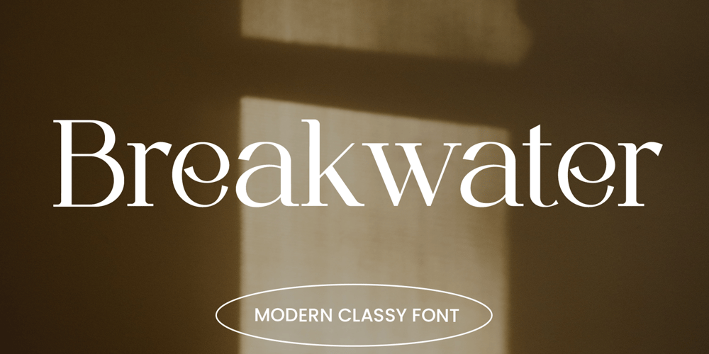 Breakwater font