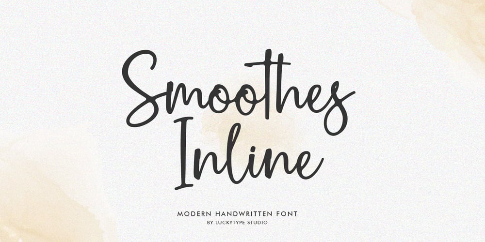 Smoothes Inline font