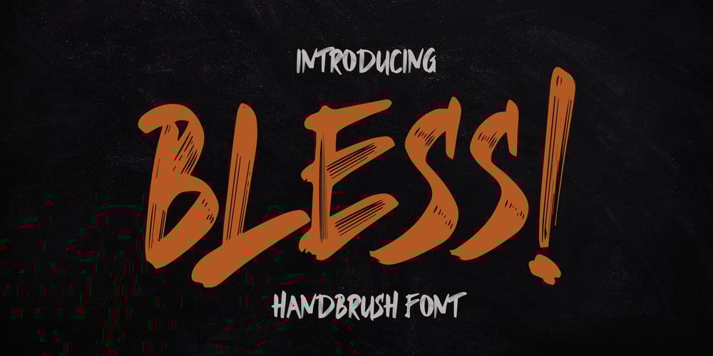 Bless Brush font