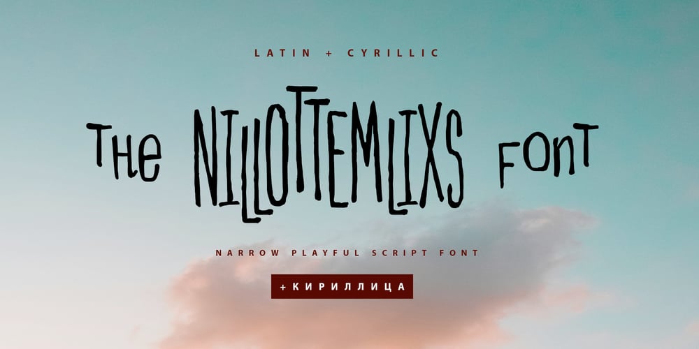 Nillottemlixs Cyrillic font