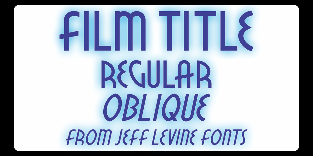 Film Title JNL font