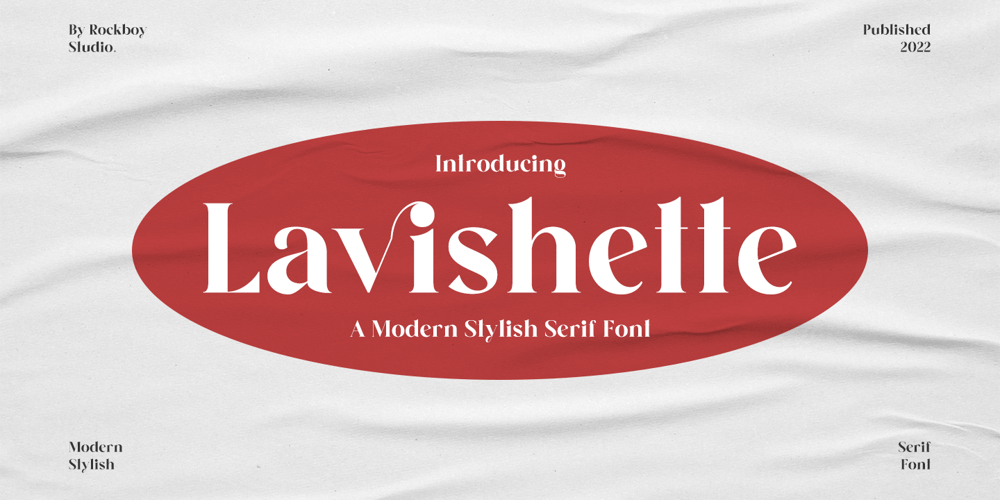 Lavishette font