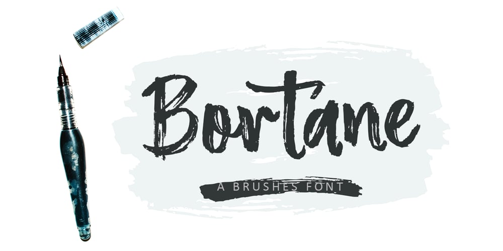 Bortane Brush font