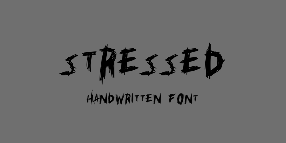Stressed font