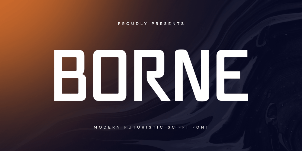 Borne font