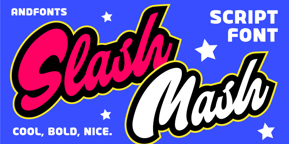 Slash Mash font