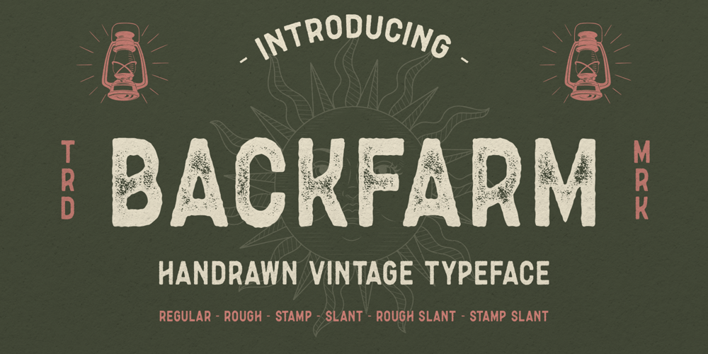 Backfarm font