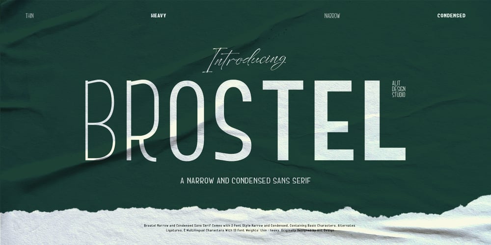 Brostel font