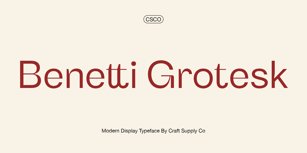 Benetti Grotesk font