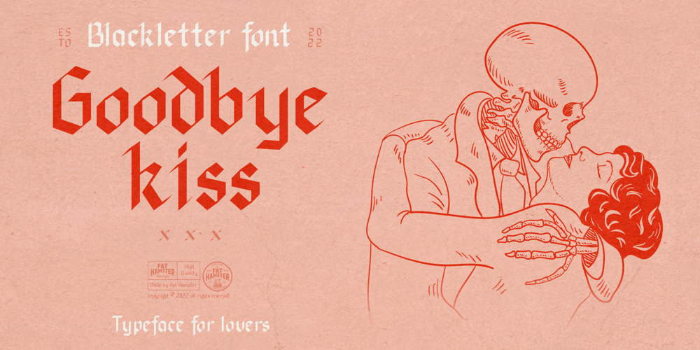Goodbye Kiss font