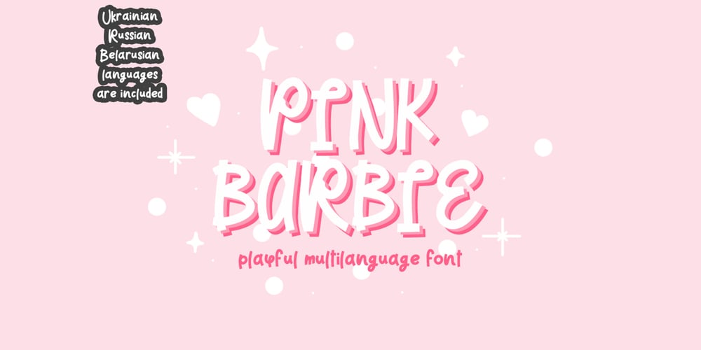 Pink Barbie font