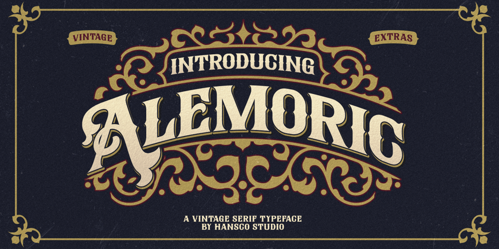 Alemoric Vintage font