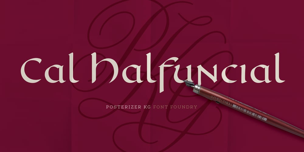 Cal Halfuncial font