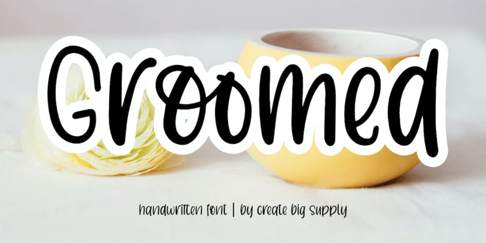 Groomed font