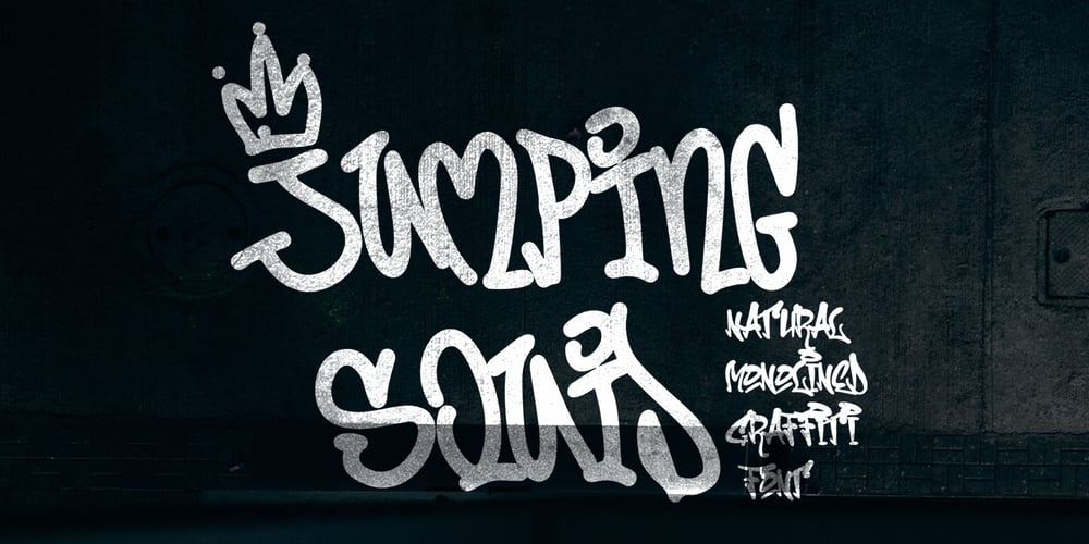 Jumping Squid Graffiti font