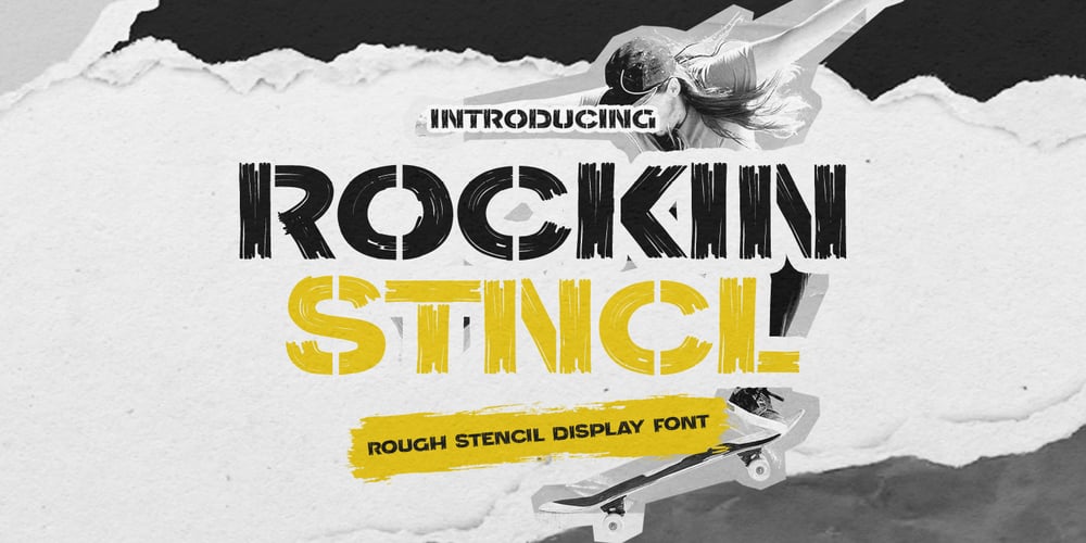 Rockin Stncl font
