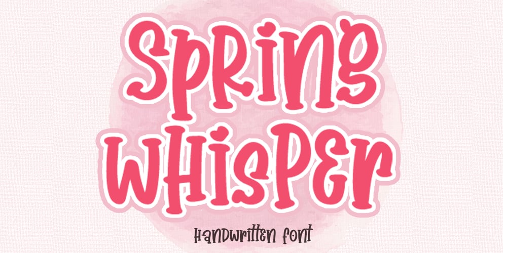 Spring Whisper font
