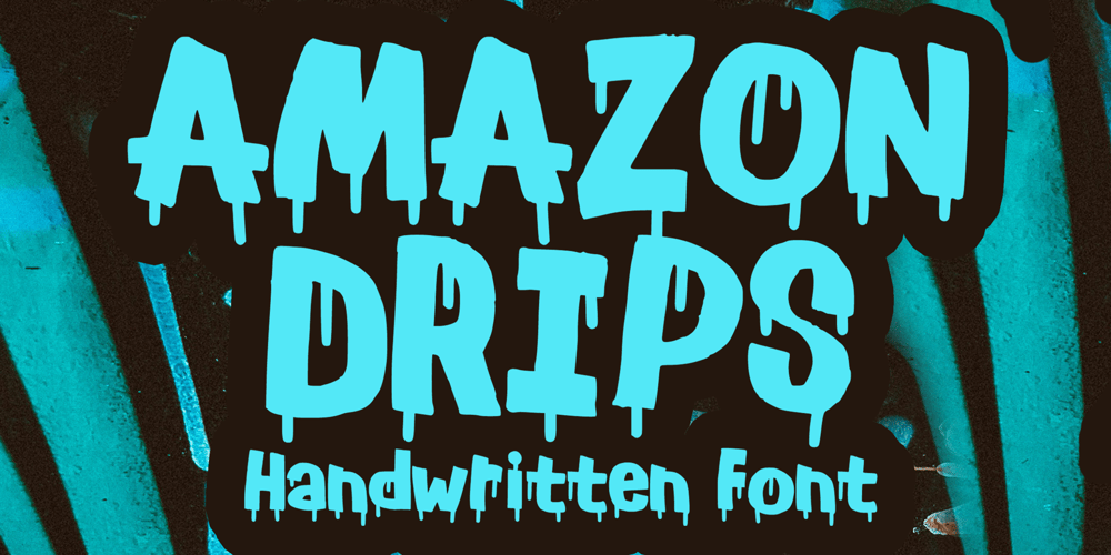 Amazon Drips font