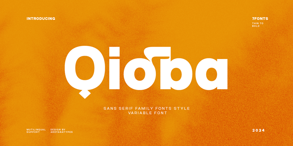 Qioba font
