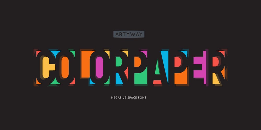 Color Paper font