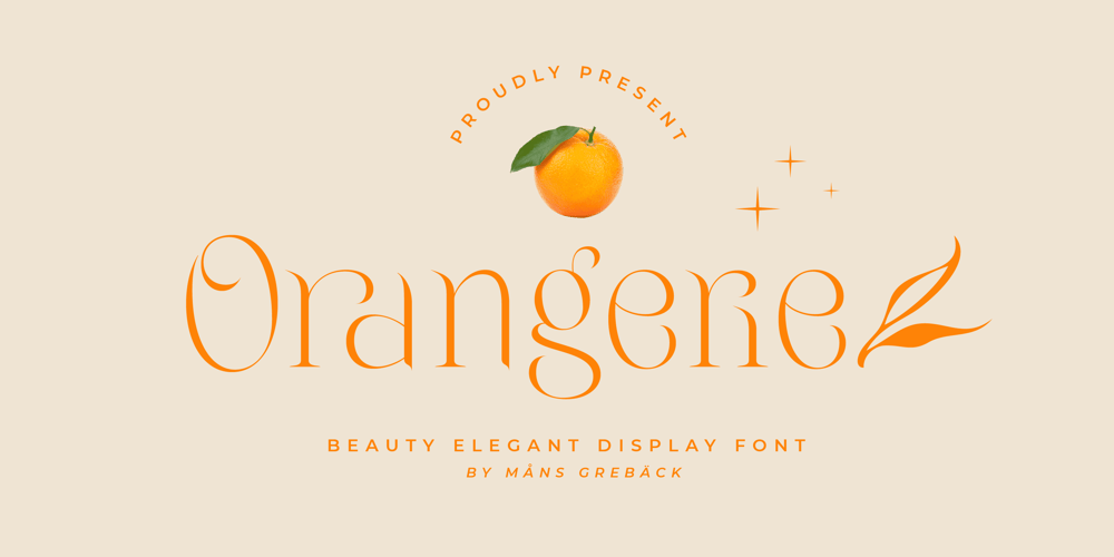 Orangerie font