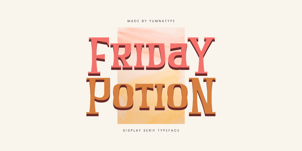 Friday Potion font